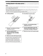 Preview for 8 page of Yamaha RX-V1600 Owner'S Manual