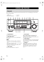 Preview for 8 page of Yamaha RX V1700 - AV Receiver Owner'S Manual