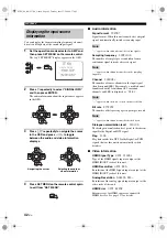 Preview for 46 page of Yamaha RX V1700 - AV Receiver Owner'S Manual