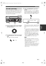 Preview for 61 page of Yamaha RX V1700 - AV Receiver Owner'S Manual