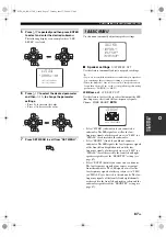 Preview for 91 page of Yamaha RX V1700 - AV Receiver Owner'S Manual