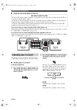 Preview for 118 page of Yamaha RX V1700 - AV Receiver Owner'S Manual