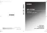 Yamaha RX-V1700 Owner'S Manual preview