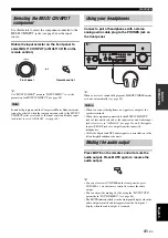 Preview for 43 page of Yamaha RX-V1700 Owner'S Manual