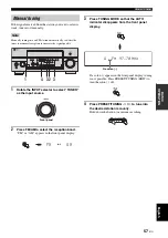 Preview for 59 page of Yamaha RX-V1700 Owner'S Manual