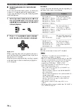 Preview for 78 page of Yamaha RX-V1700 Owner'S Manual