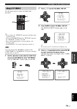 Preview for 81 page of Yamaha RX-V1700 Owner'S Manual