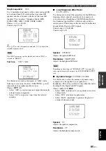 Preview for 87 page of Yamaha RX-V1700 Owner'S Manual