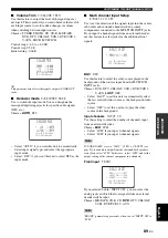 Preview for 91 page of Yamaha RX-V1700 Owner'S Manual