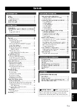 Preview for 3 page of Yamaha RX-V1800 Owner'S Manual