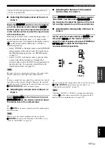 Preview for 113 page of Yamaha RX-V1800 Owner'S Manual