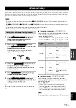 Preview for 115 page of Yamaha RX-V1800 Owner'S Manual