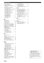 Preview for 414 page of Yamaha RX-V1800 Owner'S Manual