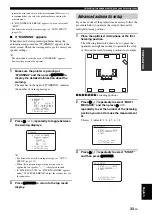 Preview for 37 page of Yamaha RX V1900 - AV Receiver Owner'S Manual