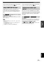 Preview for 49 page of Yamaha RX V1900 - AV Receiver Owner'S Manual