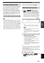 Preview for 57 page of Yamaha RX V1900 - AV Receiver Owner'S Manual