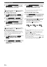 Preview for 58 page of Yamaha RX V1900 - AV Receiver Owner'S Manual