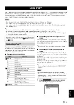 Preview for 67 page of Yamaha RX V1900 - AV Receiver Owner'S Manual