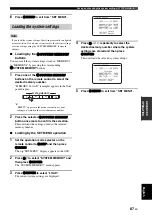 Preview for 91 page of Yamaha RX V1900 - AV Receiver Owner'S Manual