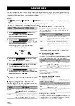 Preview for 106 page of Yamaha RX V1900 - AV Receiver Owner'S Manual