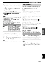 Preview for 87 page of Yamaha RX-V1900BL Owner'S Manual