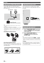 Preview for 24 page of Yamaha RX-V2065 - AV Network Receiver Owner'S Manual