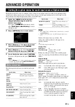 Preview for 47 page of Yamaha RX-V2065 - AV Network Receiver Owner'S Manual