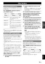 Preview for 57 page of Yamaha RX-V2065BL Owner'S Manual