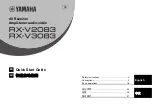 Preview for 1 page of Yamaha RX-V2083 Quick Start Manual