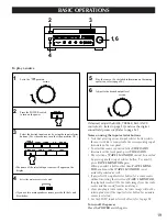 Preview for 19 page of Yamaha RX-V2090 Owner'S Manual