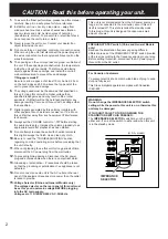 Preview for 6 page of Yamaha RX-V2095 Owner'S Manual