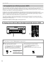 Preview for 54 page of Yamaha RX V2095RDS Owner'S Manual