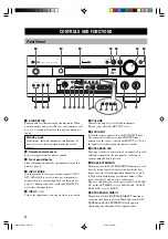 Preview for 8 page of Yamaha RX-V2200 Owner'S Manual