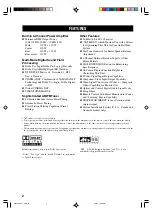 Preview for 6 page of Yamaha RX-V2300 Owner'S Manual