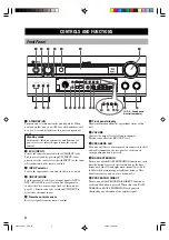 Preview for 8 page of Yamaha RX-V2300 Owner'S Manual