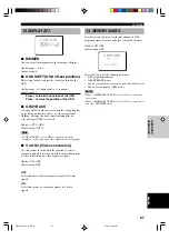 Preview for 71 page of Yamaha RX-V2300 Owner'S Manual