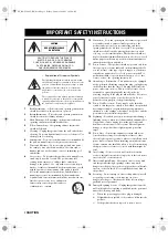 Preview for 2 page of Yamaha RX-V2400 Owner'S Manual