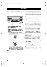 Preview for 44 page of Yamaha RX-V2400 Owner'S Manual