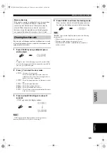 Предварительный просмотр 69 страницы Yamaha RX-V2400 Owner'S Manual