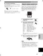 Preview for 49 page of Yamaha RX-V2400RDS Owner'S Manual