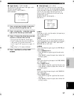 Preview for 59 page of Yamaha RX-V2400RDS Owner'S Manual