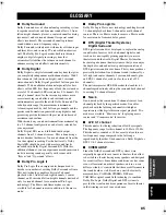 Preview for 87 page of Yamaha RX-V2400RDS Owner'S Manual