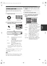 Предварительный просмотр 43 страницы Yamaha RX-V2500 Owner'S Manual