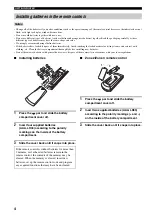 Preview for 6 page of Yamaha RX-V2600 Owner'S Manual