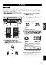 Preview for 39 page of Yamaha RX-V2600 Owner'S Manual