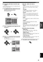 Preview for 47 page of Yamaha RX-V2600 Owner'S Manual