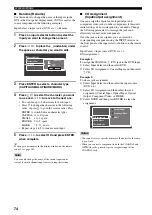 Preview for 76 page of Yamaha RX-V2600 Owner'S Manual