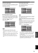 Preview for 81 page of Yamaha RX-V2600 Owner'S Manual