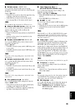 Preview for 97 page of Yamaha RX-V2600 Owner'S Manual