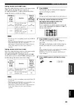 Preview for 101 page of Yamaha RX-V2600 Owner'S Manual